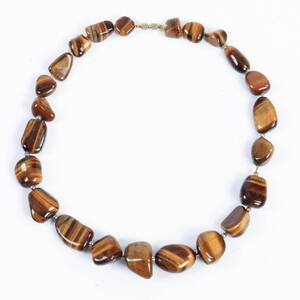 HALSBAND Tigerögon, l 44cm