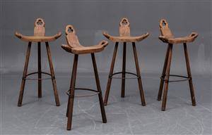 Dansk møbelproducent Fire barstole 4   