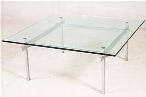 Sofatisch  Couchtisch in Glas und Metall