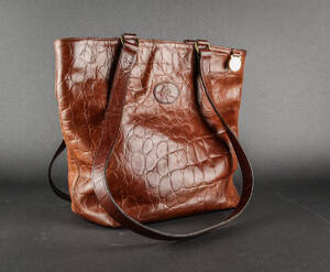 Mulberry. Vintage skuldertaske, krokopræget læder