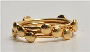 Georg Jensen - 3 ringe af 18 kt. guld 3