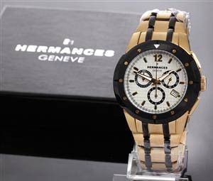 Hermances, Geneve. Chronograph. Herrearmbåndsur Model G104-10