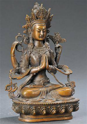 Buddha Chenrezig, 1900-tallet