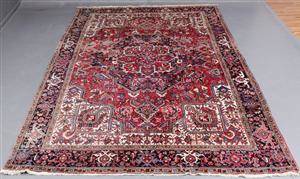 Håndknyttet tæppe 353 x 282 cm