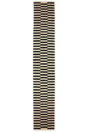 Moderne Kelim, uld på bomuld. 501x84 cm.