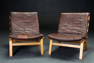 Skandinavisk møbelproducent. Par lænestole 2