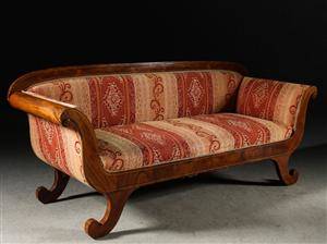 Soffa, mahogny, Karl Johan, 1800-talets första hälft