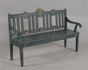 Blåmalet bænk, 1900-tallet