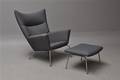 Hans J. Wegner, lænestol, model CH-445, Wingchair med skammel. 2 