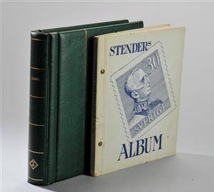 Sverige og Island. 2 album med frimærker