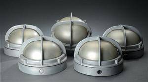 Lauritz Knudsen. Fem skotlampern af aluminium 5 