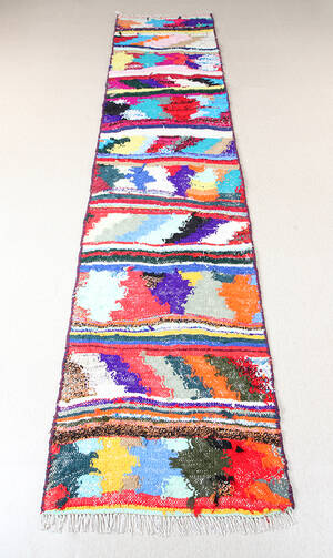 Persisk Kermanshah nomade-kelim, 320x74 cm.