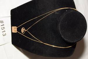 Halsband 2 st med hängen, 18K guld, L 38 och 44 cm