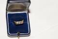 Ring med sten, 18K guld, diam 20 mm