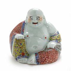 Budai af porcelæn. 20. årh. H. 26 cm.