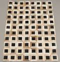 Koskind med felter af koskind 200x150 cm