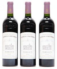 3 bts. Château Lascombes, Margaux. 2. Cru Classé 2005 A hfin.