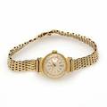 Omega Damearmbåndsur af 14 kt. guld. Mekanisk værk med manuelt optræk. 1950-60erne.