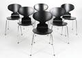 Arne Jacobsen, seks Myren spisestole 6  Denne vare er sat til omsalg under nyt varenummer 4627302
