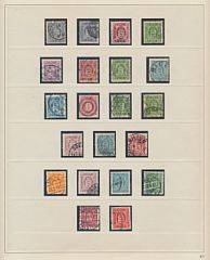 Danmark. TJENESTE. Komplet samling med alle skilling.