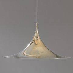 Torsten Thorup, Claus Bonderup Semi. Stor pendel af forkromet metal. Udført hos Fog  Mørup. Diam. 70.