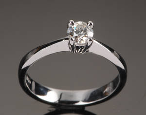 Brillantring - ca. 0.35 ct.