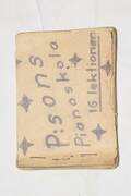 Häfte Perssons Pianoskola, med erotiska motiv, 10x8 cm