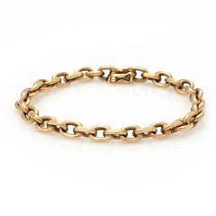 Armbånd af 14 kt. guld. Vægt ca. 26,5 gr. L. ca. 20 cm.