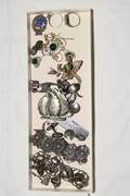 Diverse silversmycken, armband, broscher, ringar m m