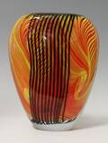 Unterfang Vase mit ovalem Lippenrand