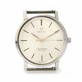 Omega Herrearmbåndsur i stål. Model De Ville. Mekanisk værk med manuelt optræk. 1960erne.