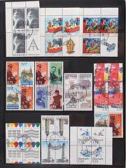 Danmark. 1999-2004. Ringbind med 158 stk. stemplede 4-blokke.