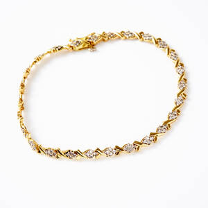 Armband guld smådiamanter