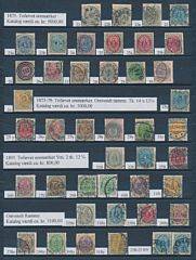 Danmark. 1875-1944. Samling opsat på 6 sider. AFA iflg. indl. ca. 24000.