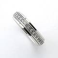 Piaget Diamant alliancering af 18 kt. hvidguld prydet med talrige brillantslebne diamanter. Top WesseltonVVS. Str. 52.