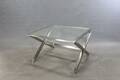 Soffbord i glas och metall