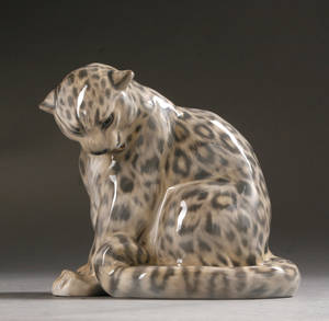Kgl. P. Leopard figur Denne auktion er annulleret2019063