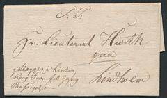 1823. Præfilbrev fra Selsøe 28. januar 1823 til Lindholm. Påtegnet  Aflægges i Lindenborg Kro til artig besørgelse. Fuldt indhold.