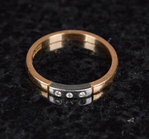 Ring 18K Guld med diamanter 1990