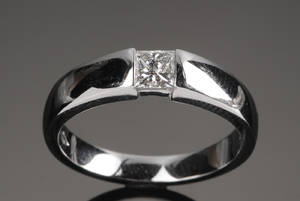Diamantring - ca. 0.32 ct.
