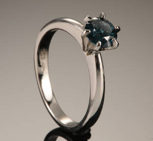 Brillantring - ca. 0.85 ct.