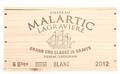 12 bts. Chateau Malartic- Lagraviere Blanc Grand Cru Classé, Pessac-Léognan 2012 A hfin. Owc.
