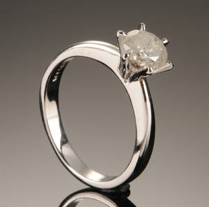 Brillant solitairering - ca. 1.01 ct