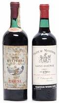 2 bts. Château Montrose, Saint - Estephe. 2. Cru Classé 1961 Bottled in DK.