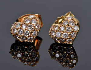 Ole Lynggaard. Hjerteørestikker med brillanter 2