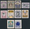 1907-1916. Julemærker. Komplet sæt i pæn ubrugt kvalitet. AFA 2320