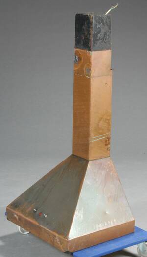 Emhætte, patineret kobber