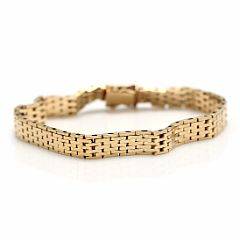 Et armbånd af 14 kt. guld. Vægt ca. 18 gr. L. ca. 19 cm. Ca. 1960.