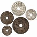 Færøerne, 1 kval. 01-1, 2, 5, 10, 25 øre 1941, Sieg 1-5