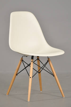 Charles Eames 1907-1978. Skalstol, Dowel leg stel model DSW